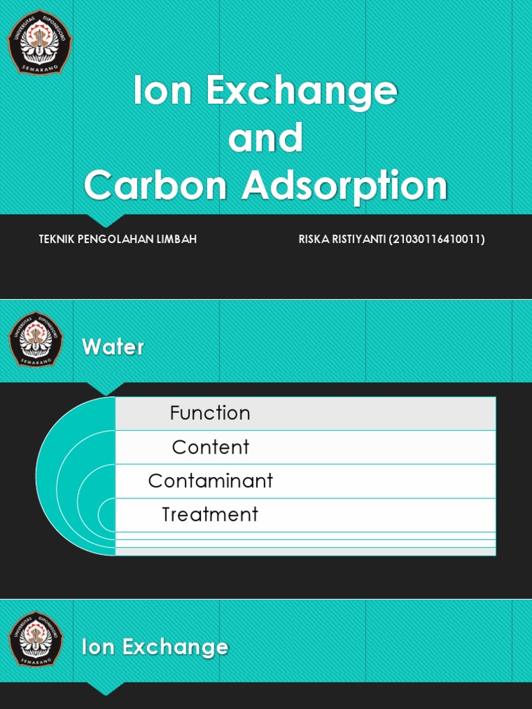 Analysis of Water Treatment Technologies Through Ion Exchange and