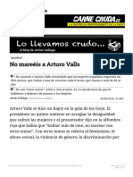 No Mareéis A Arturo Valls