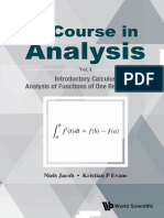 A Course in Analysis - Volume I - Introductory Calculus, Analysis of Functions of One Real Variable