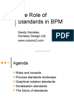 The Role of Standards in BPM: Sandy Kemsley Kemsley Design LTD
