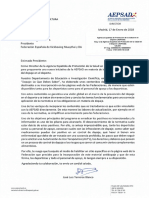 CARTA dirigida a NUESTRO PRESIDENTE (FEKM - CSD)