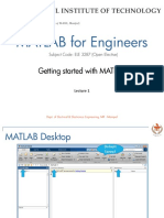 Chapter 1 - Getting Started With MATLAB