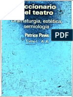 Pavis Patrice Diccionario Del Teatro Dramaturgia Estetica Semiologia Tomo 01 A K Proc1 PDF