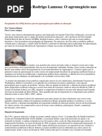 Entrevista Com Rodrigo Lamosa - Agronegocio Na Educação
