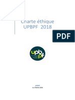 Charte Ethique de l'UPBPF Version 7 Adoptée A.G 2018