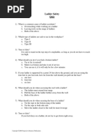 Fall Protection Competent Person Exam | PDF | Prevention | Safety