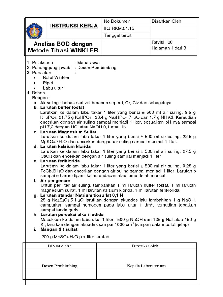 Sop Bod | PDF