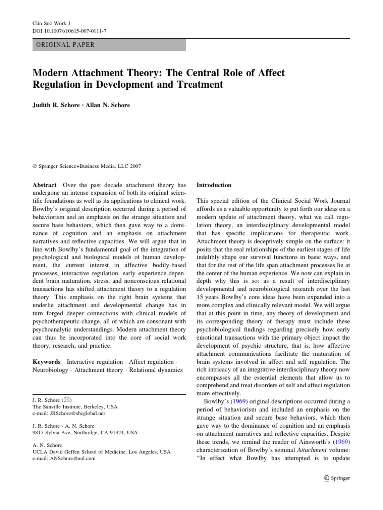 Attachment theory relationships picture