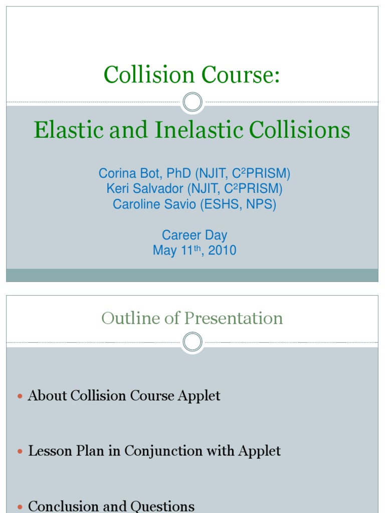 Collisions Powerpoint For Physics Apple T | PDF | Collision | Momentum