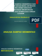 Analisa Dampak Sedimentasi Dan Perubahan TMA Waduk