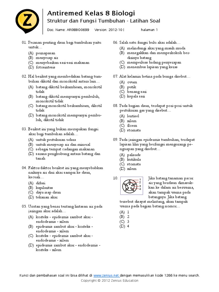 Soal Biologi
