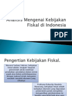 Analisis Mengenai Kebijakan Fiskal Di Indonesia (Presentation)