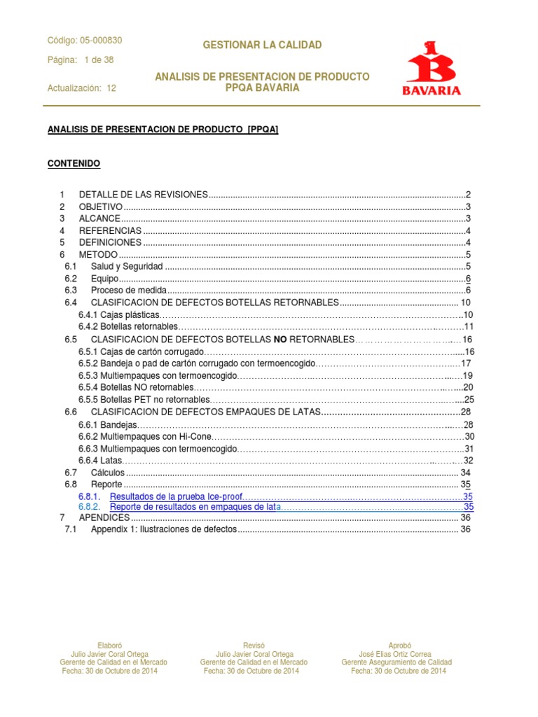 Prueba PPQA PDF | PDF | Six Sigma | Calidad (comercial)