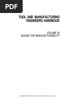 Tool and Manufacturing Engineers Handbook: Design For Manufacturability