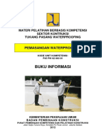 Buku Informasi. Pemasangan Waterproofing, 57 Hal.