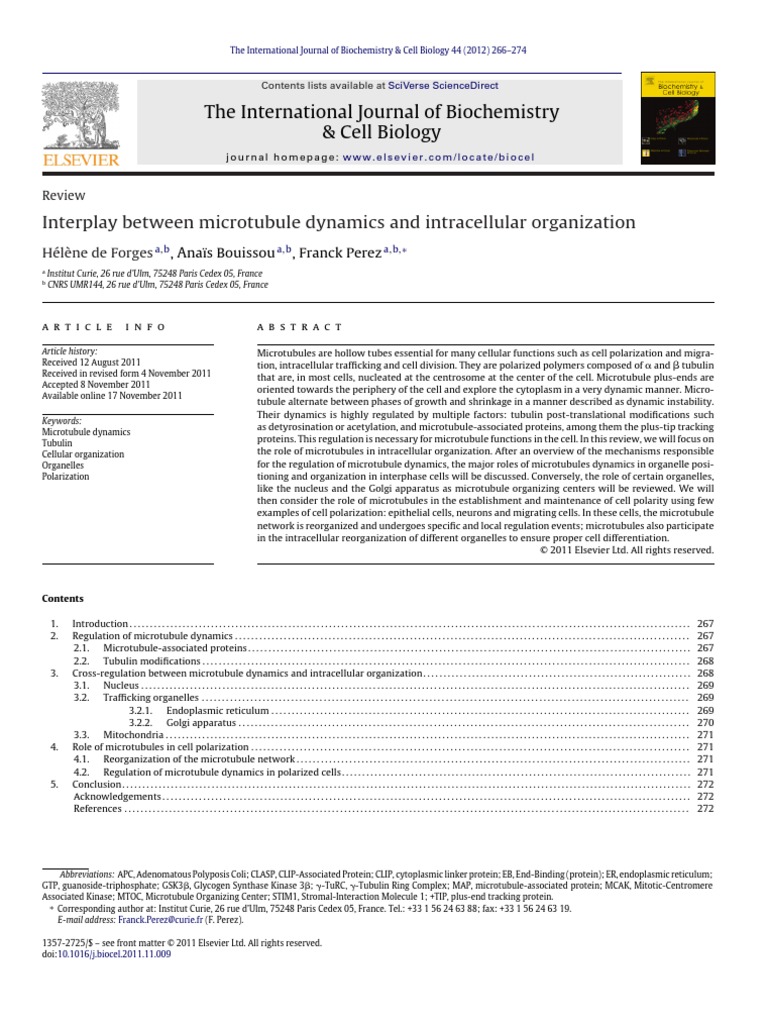 The International Journal of Biochemistry & Cell Biology | PDF ...