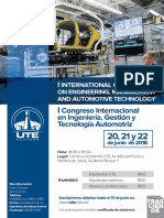 Afiche -International Conference on Engineering, Management and Automotive Technology – ICEMAT 2018