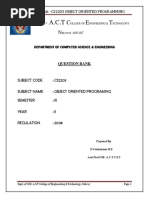 Cs2203 Oops Two Marks for Five Units