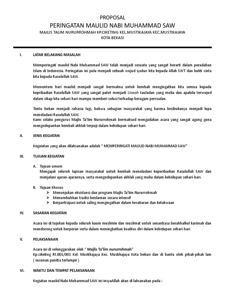 Proposal Maulid Doc