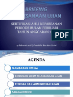 Briefing Pelaksanaan Ujian Februari 2018