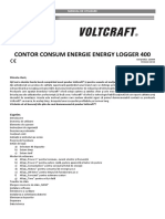 125444-An-01-Ro-Contor Consum Energie Voltcraft Energy Logger 4000 PDF