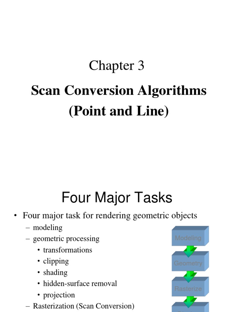 Line Scan Conversion in Computer Graphics | PDF | Graphics | Computer ...