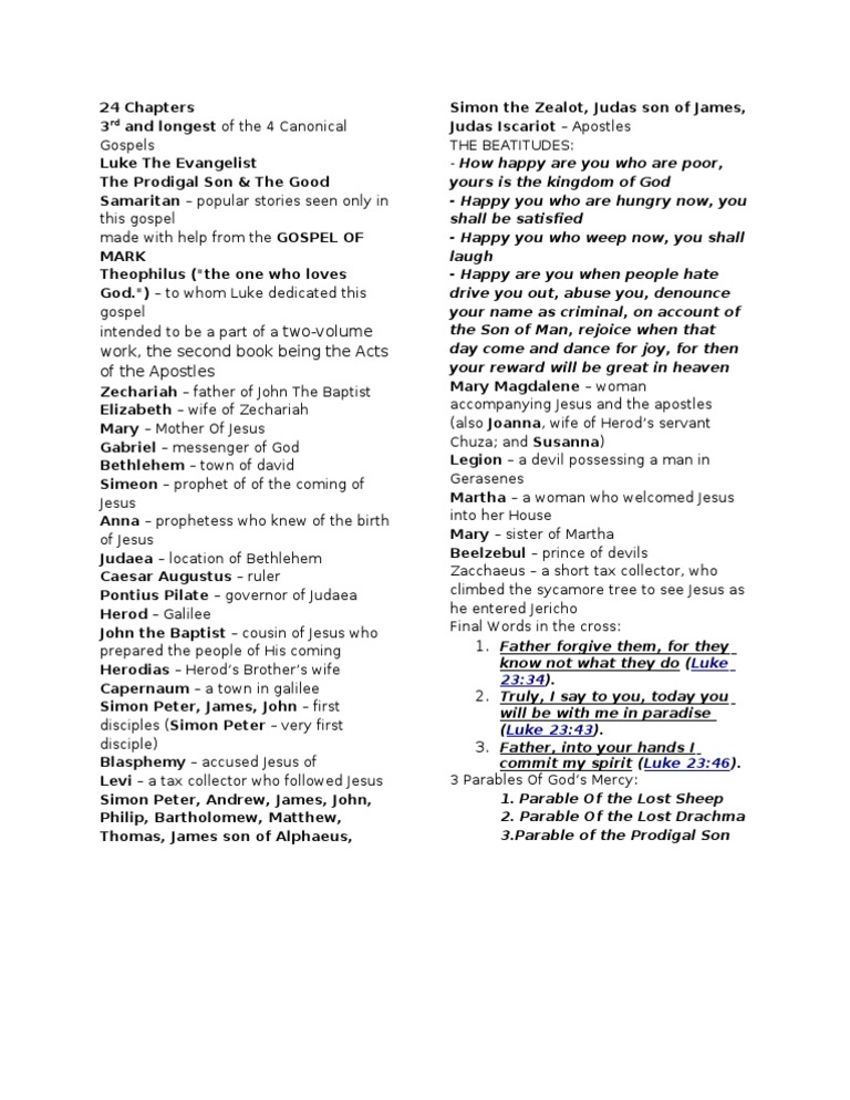 Gospel of Luke | PDF | John The Baptist | Christianity