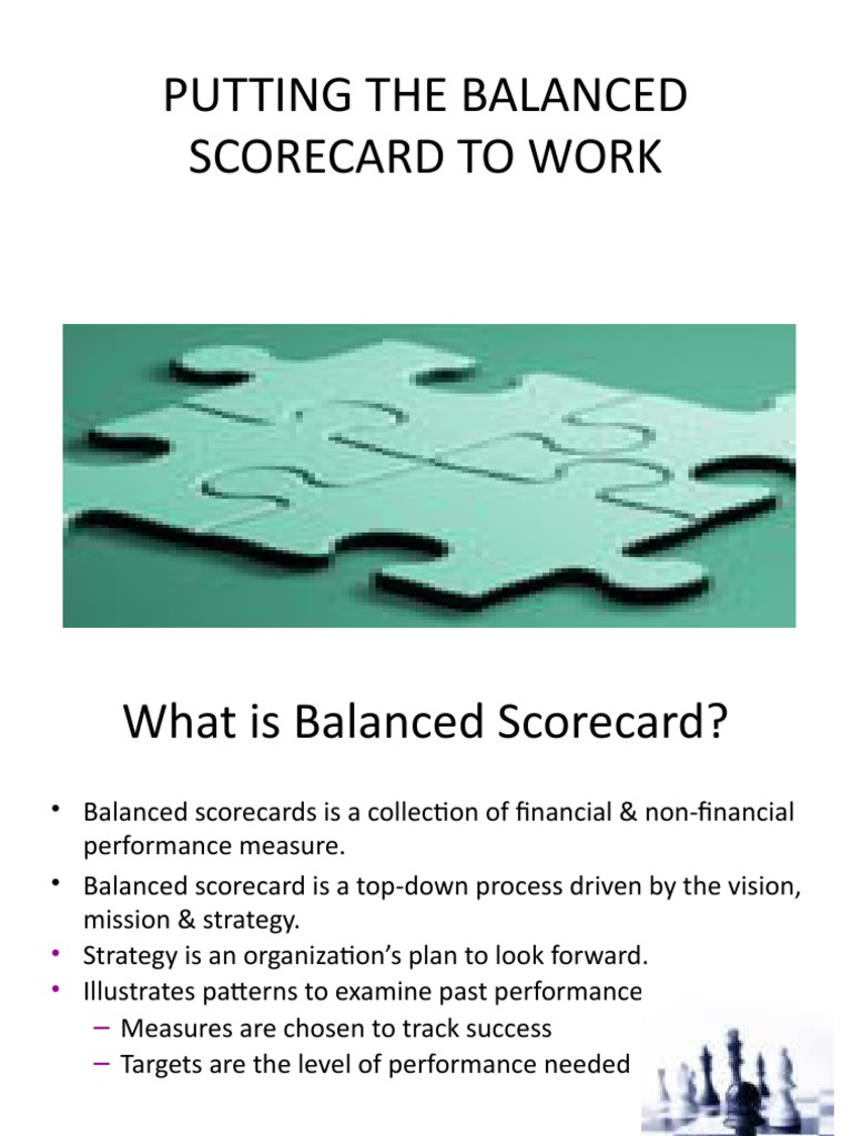 Implementing the Balanced Scorecard | PDF | Strategic Management ...