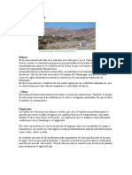 Clima, Vegetacion y Relieve Del Norte y Sur de Chile