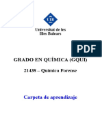 Quimica Forense - Carpeta de Aprendizaje UIB 2013