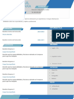 Plantilla Curriculum Vitae 6