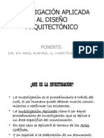 Investigación Aplicada Al Diseño Arquitectonico