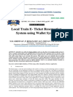 Local Train E-Ticket Reservation System Using Wallet System