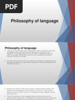 Philosophy of Language