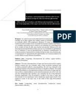 Efecto Del Uso de La Melaza y Me Sobre La Taza de Descomposicion de La Hoja de Caña by Sanclemente Et Al