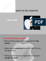 People Want To Be Inspired
