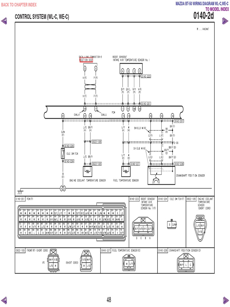 Mazda BT50 Diesel Wiring Diagram PDF