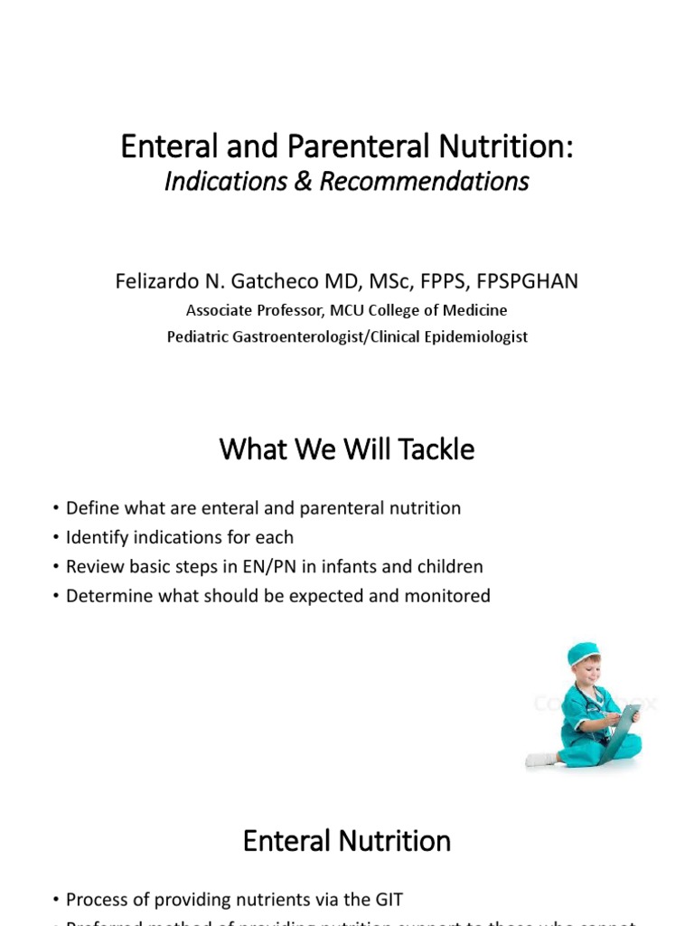 Enteral Nutrition Indications Explained | PDF | Nutrition | Diet ...