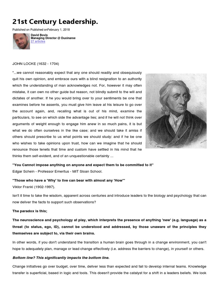 21st Century Leadership | PDF | Leadership | Perception