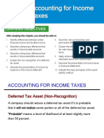 Accounting For Income Taxes: Learning Objectives