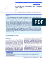 In Vitro Genotoxic Effects of Zerumbone and Cisplatin PDF