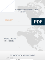 Major Development During 1914-1939