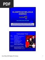 Download KLASIFIKASI BELANJA DAERAH by Iskandar Zulkarnaen SN37280966 doc pdf