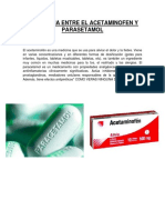 Diferencia entre acetaminofén y paracetamol