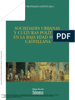 Sociedades Urbanas y Culturas Políticas en La Baja Edad Media Castellana