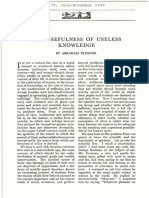 THE USEFULLNESS OF KNOWLEDGE - Abraham Flexner.pdf