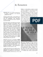 O Texto Na Sala de Aula - Resenha