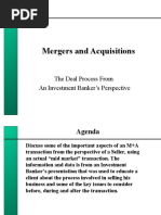 Mergers and Acquisitions: The Deal Process From An Investment Banker's Perspective