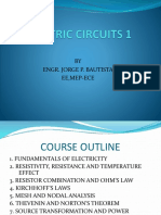 Electric Circuit Fundamentals Course Outline