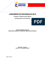 Lineamientos Nacionales 2018 Vigilancia y Control en Salud Pública